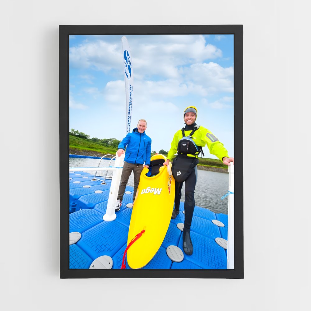 Poster Surf et Rivières – affiche Canoë-kayak (vue 2)